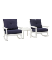 All-Weather Patio Rocker Set with Side Table, White | L.L.Bean