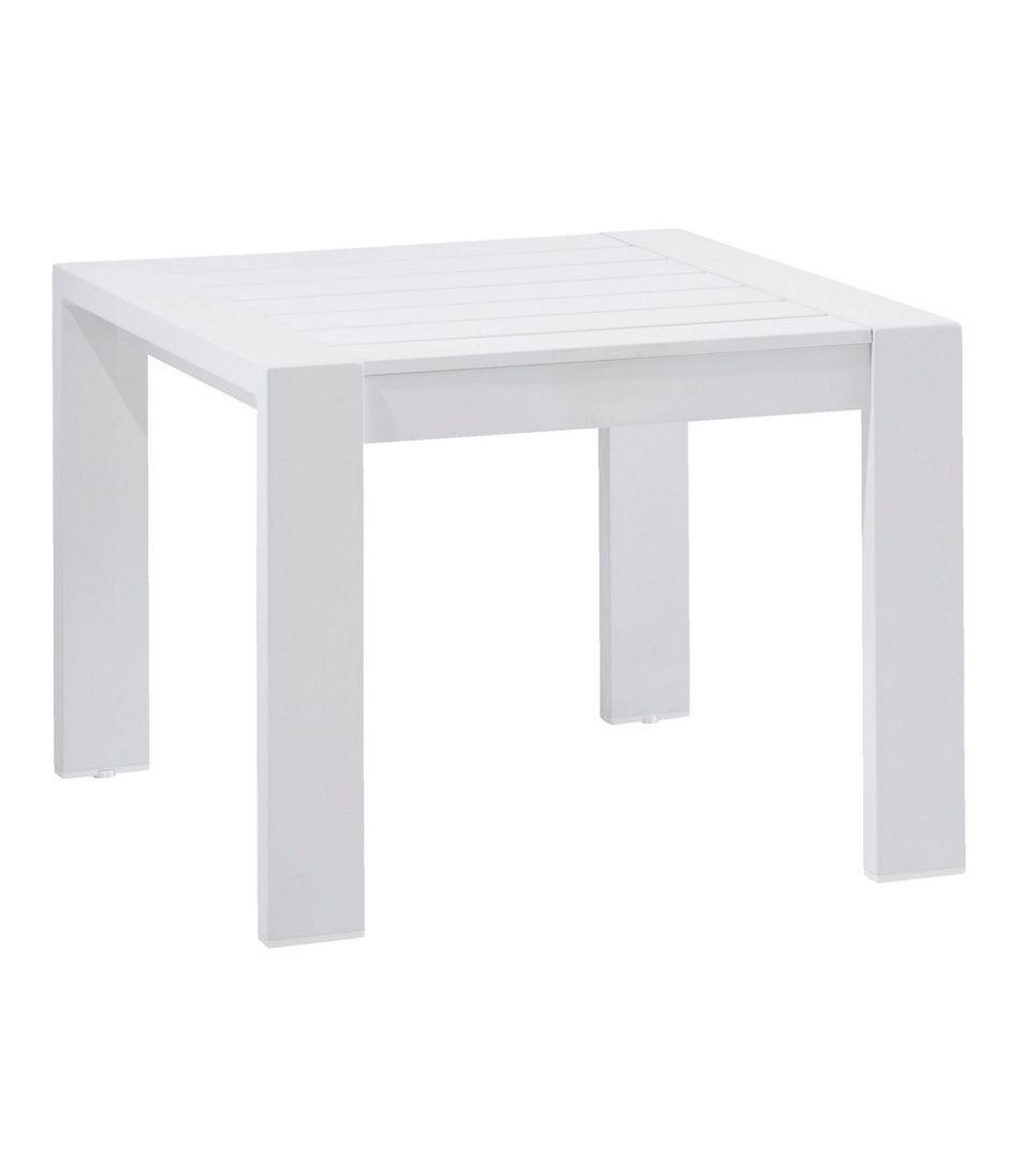 White Aluminum Deep Seating Side Table | L.L.Bean