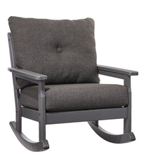 All-Weather Patio Rocker with Textured Cushion, Slate Gray | L.L.Bean