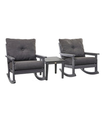 All-Weather Patio Rocker Set with Side Table, Slate Gray | L.L.Bean