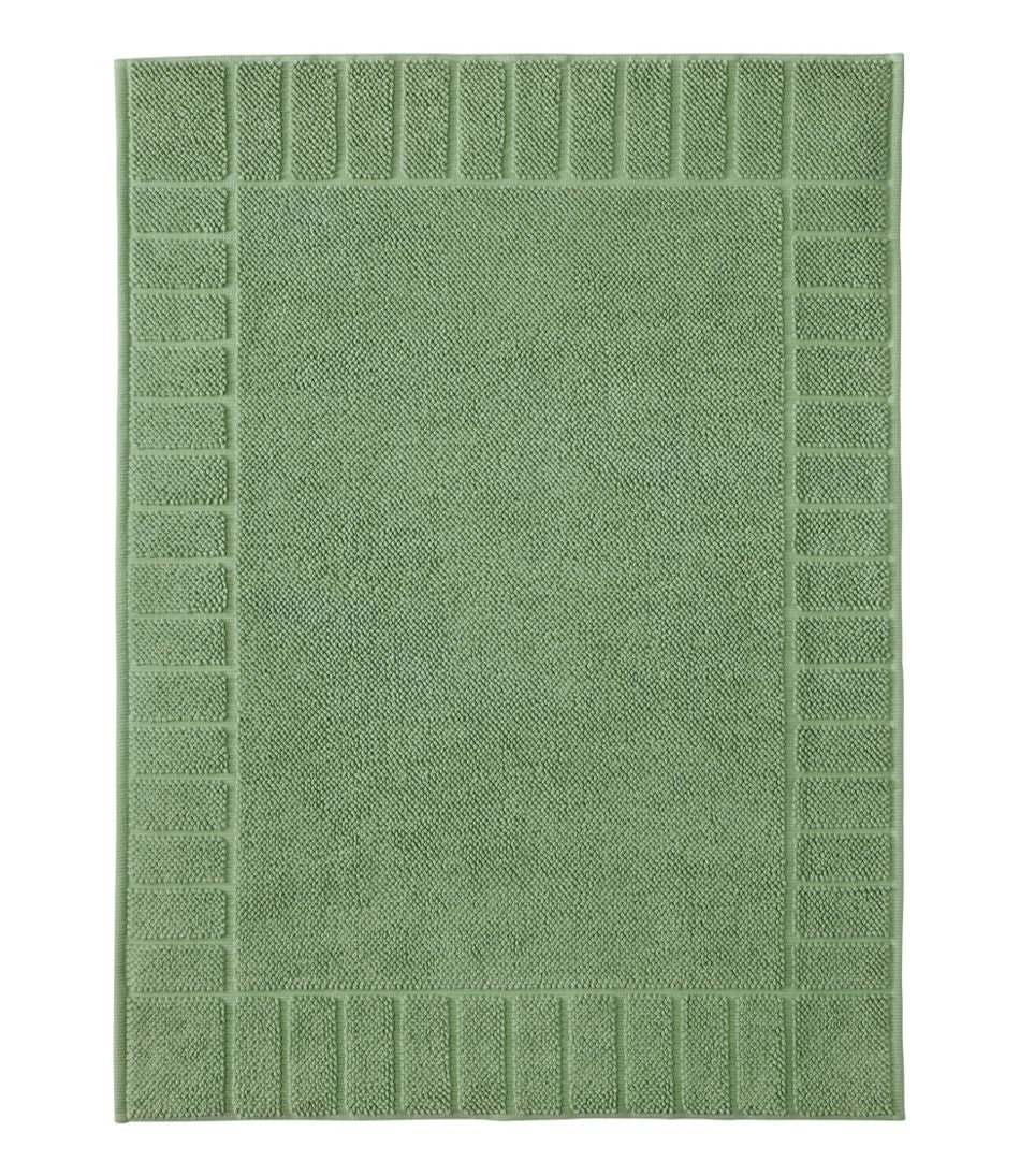 Organic Cotton Textured Bordered Bath Mat | L.L.Bean