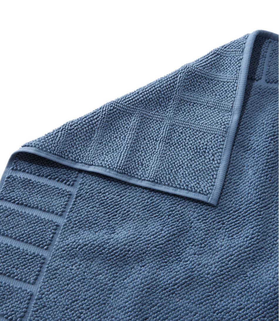 Organic Cotton Textured Bordered Bath Mat | L.L.Bean