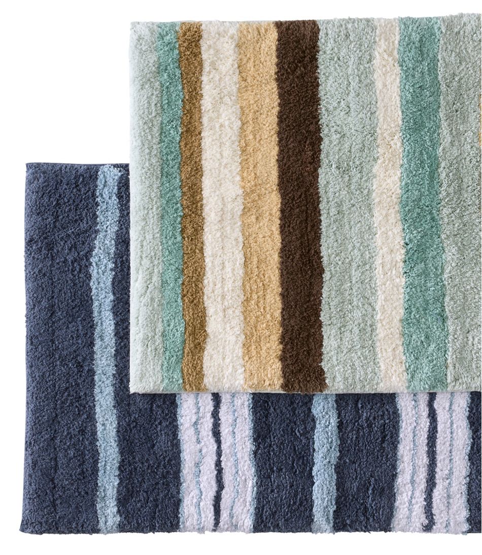 Premium Cotton Bath Mat, Multistripe | L.L.Bean