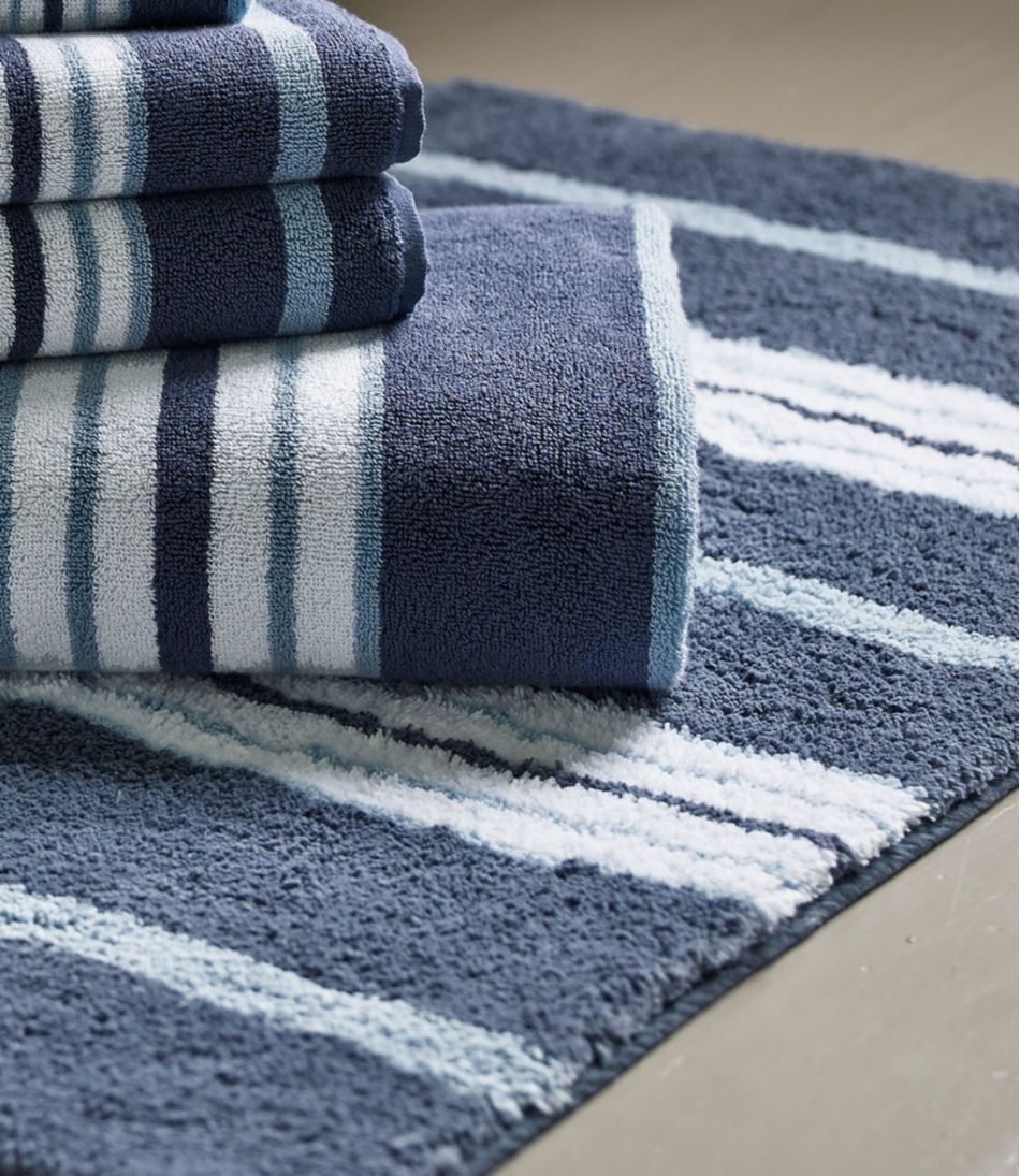 Premium Cotton Bath Mat, Multistripe | L.L.Bean