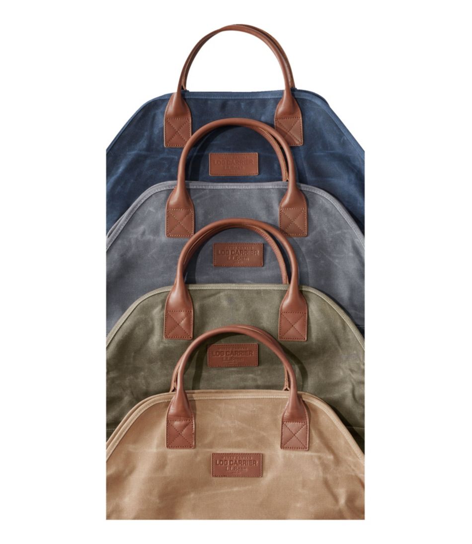Waxed-Canvas Log Carrier | L.L.Bean
