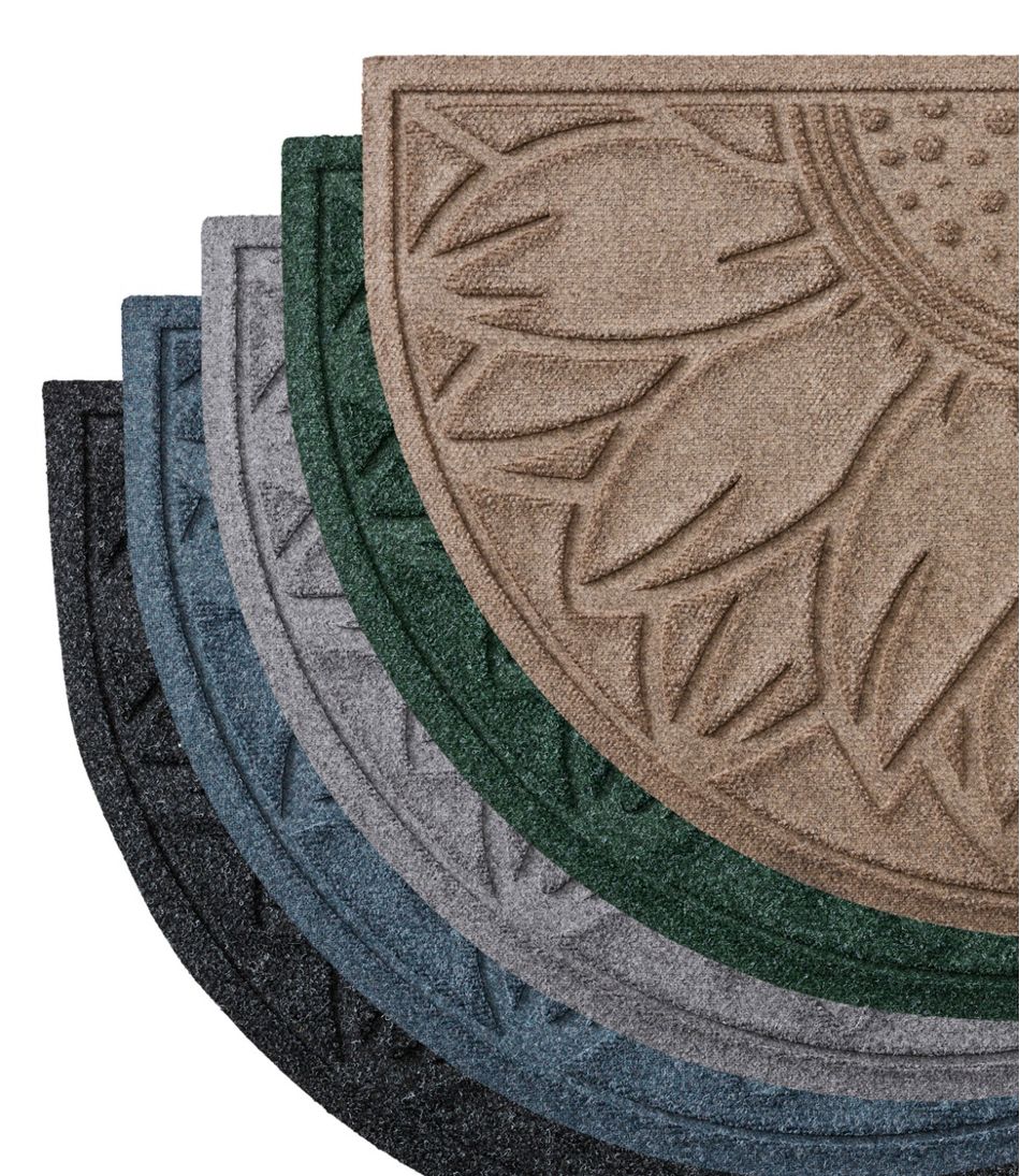 Everyspace Recycled Waterhog Doormat, Half Round, Sunflower | L.L.Bean
