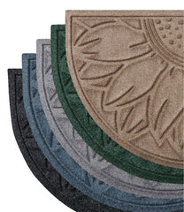 Everyspace Recycled Waterhog Doormat, Half Round, Sunflower | L.L.Bean