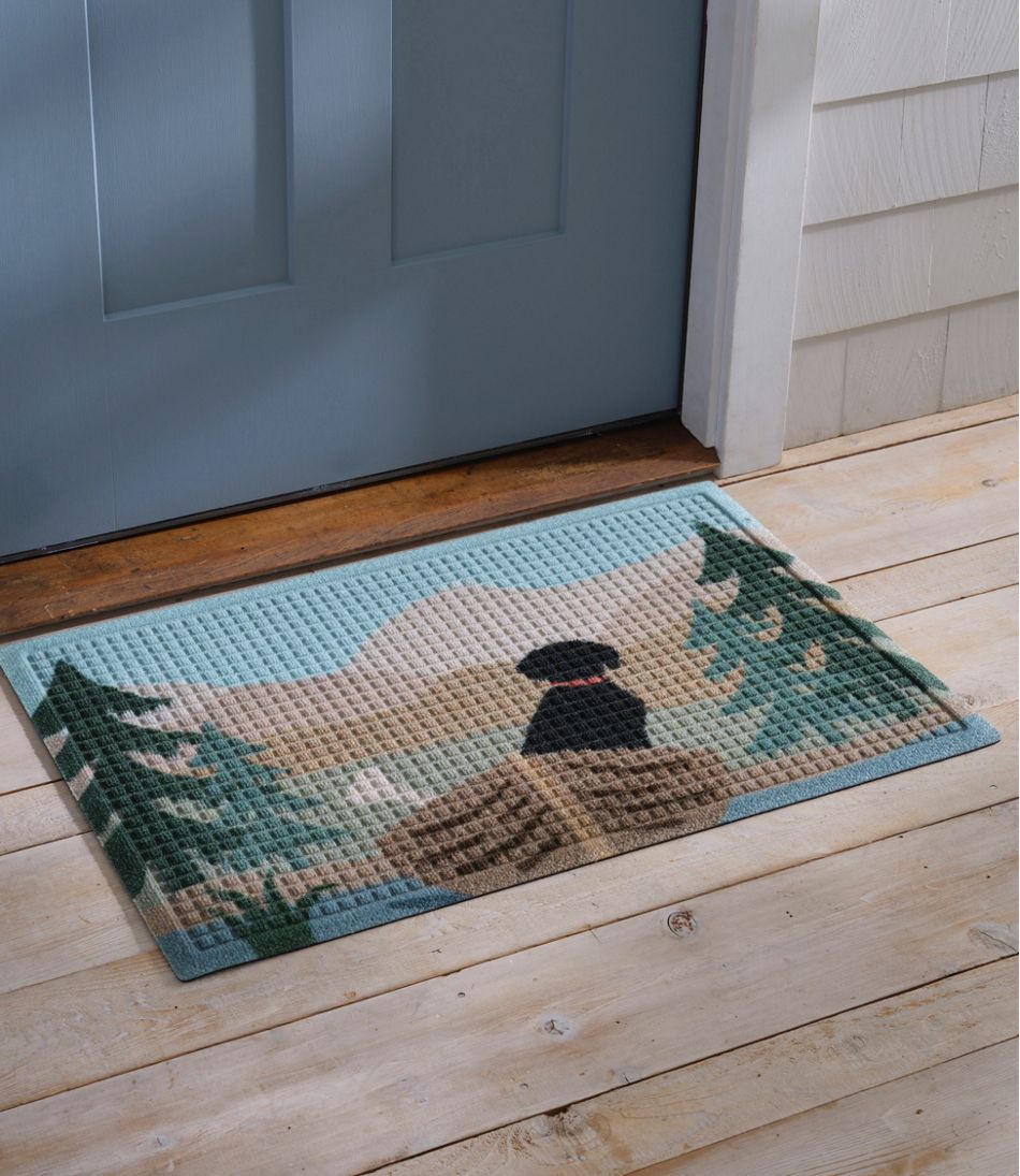 Printed Recycled Waterhog Doormat, Row Boats | L.L.Bean
