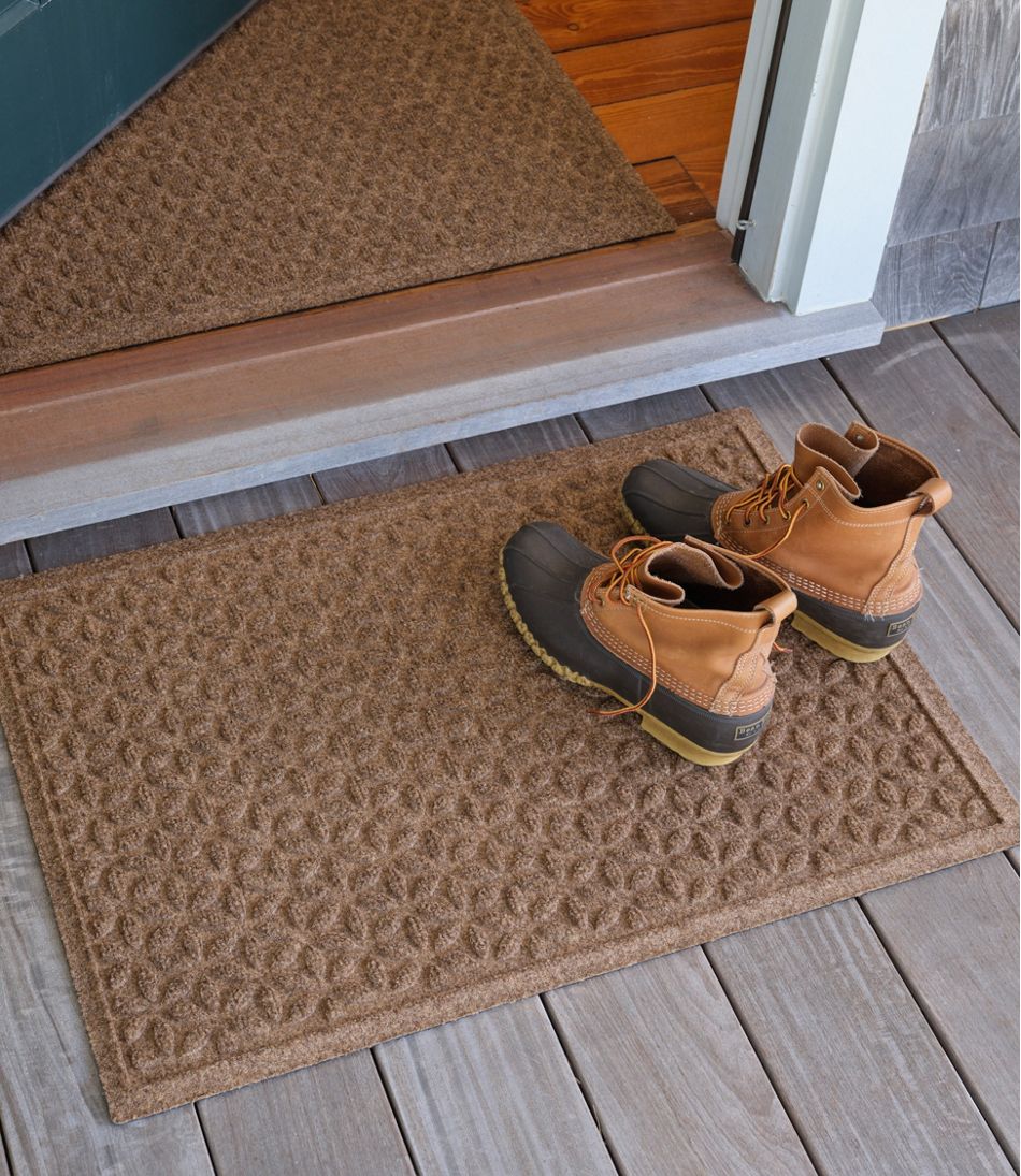 Heavyweight Recycled Waterhog Doormat, Blooming Circles | L.L.Bean