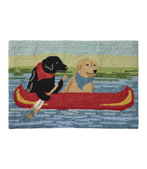 Indoor/Outdoor Vacationland Rug, Dog Canoe | L.L.Bean