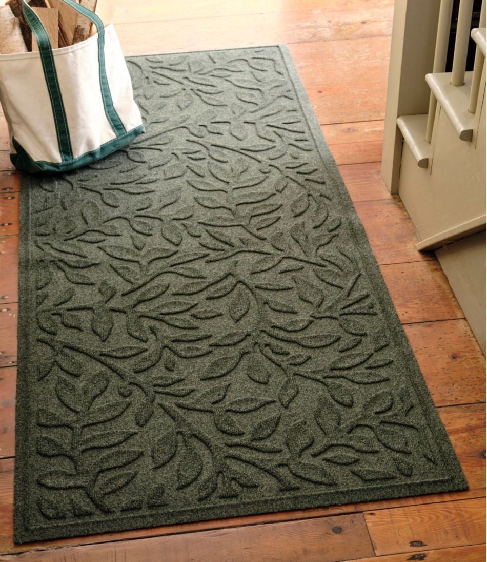 Heavyweight Recycled Waterhog Mat Runner, Woodland Leaf | L.L.Bean