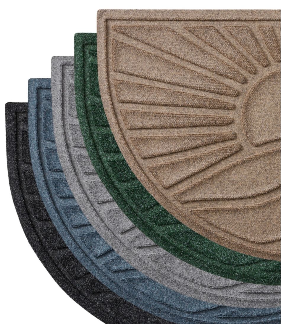 Everyspace Recycled Waterhog Doormat, Half Round, Sunrise | L.L.Bean