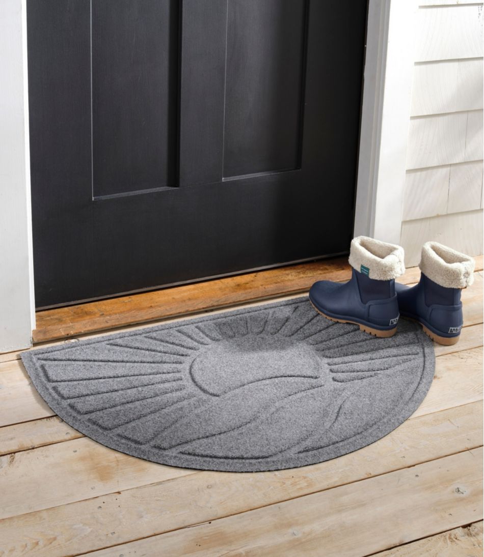 Everyspace Recycled Waterhog Doormat, Half Round, Sunrise | L.L.Bean