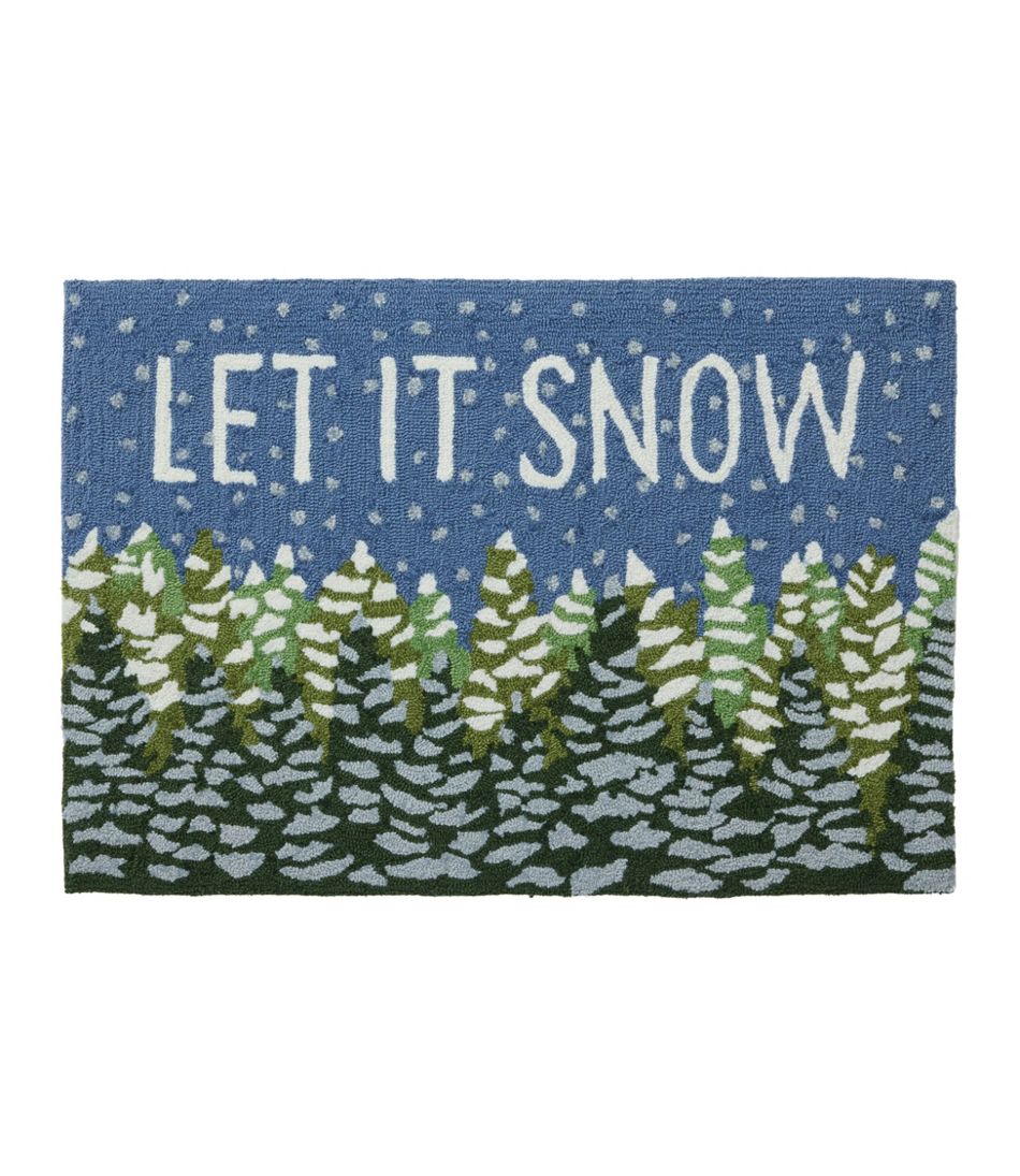 Indoor/Outdoor Vacationland Rug, Frosted Trees | L.L.Bean