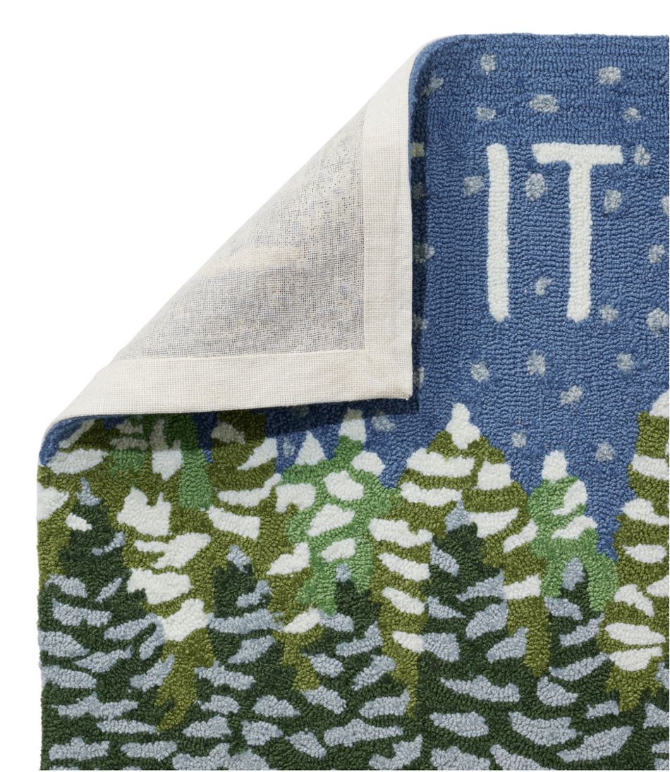 Indoor/Outdoor Vacationland Rug, Frosted Trees | L.L.Bean