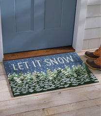 Indoor/Outdoor Vacationland Rug, Frosted Trees | L.L.Bean
