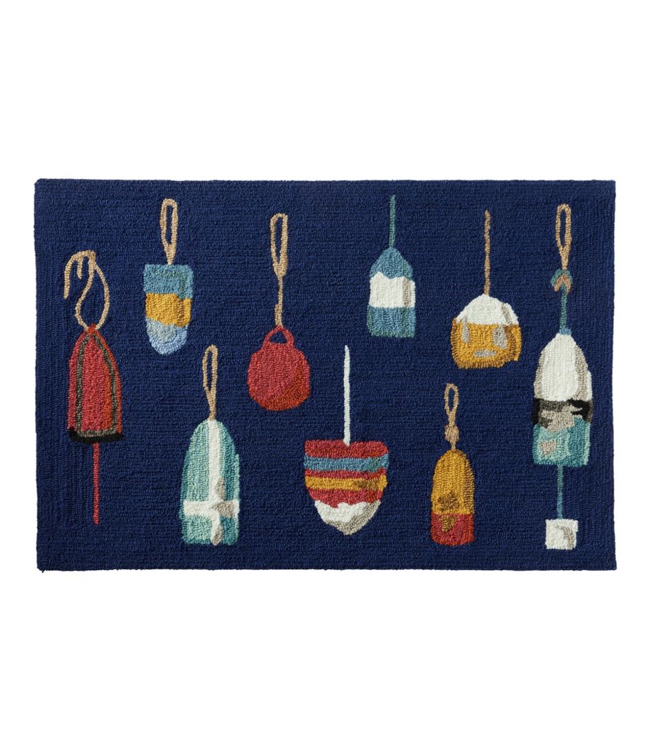 Indoor/Outdoor Vacationland Rug, Buoys | L.L.Bean