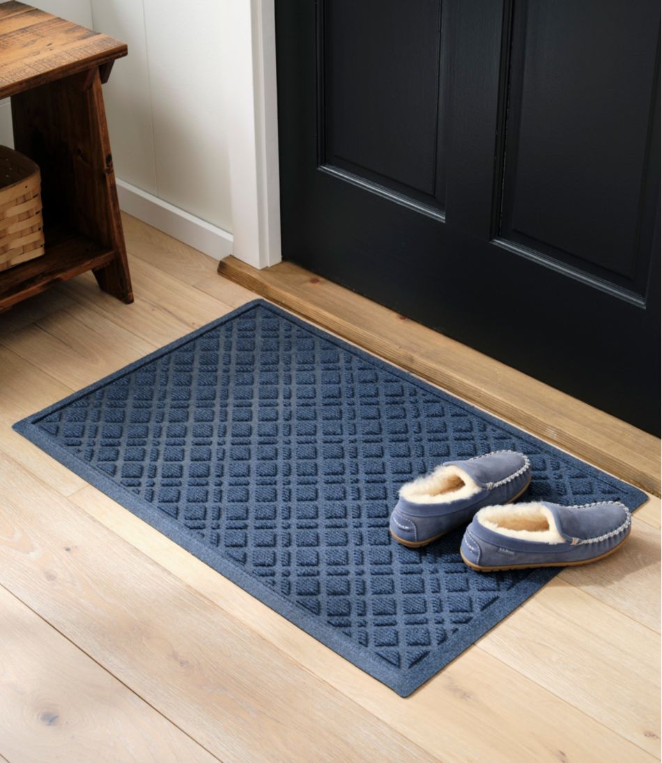 Heavyweight Recycled Waterhog Doormat, Plaid | L.L.Bean