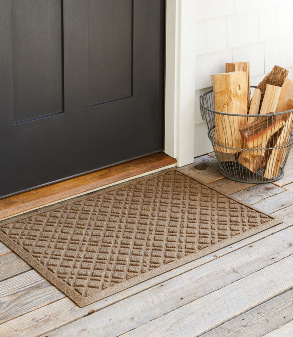 Heavyweight Recycled Waterhog Doormat, Plaid | L.L.Bean