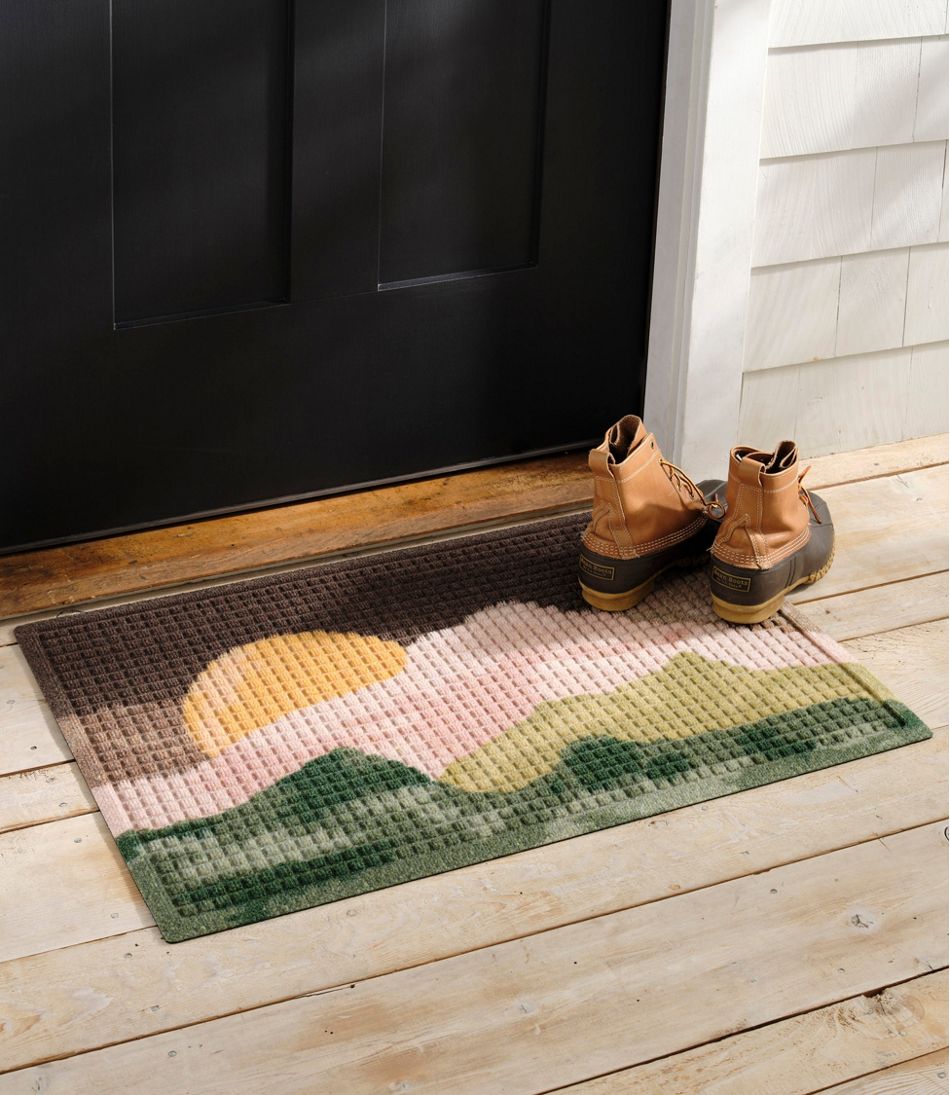 Printed Recycled Waterhog Doormat, Sunset | L.L.Bean