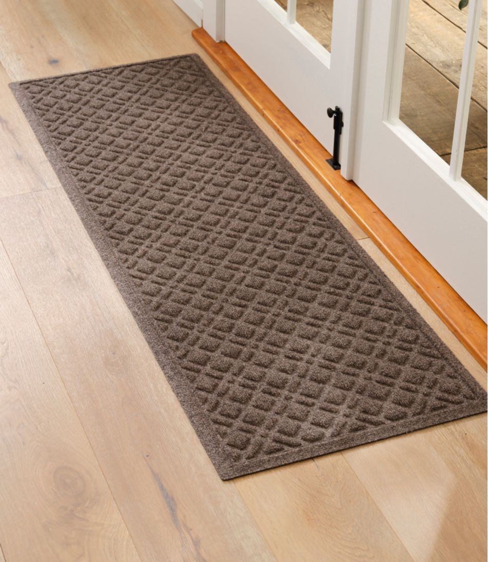 Heavyweight Recycled Waterhog Mat, Runner, Plaid | L.L.Bean