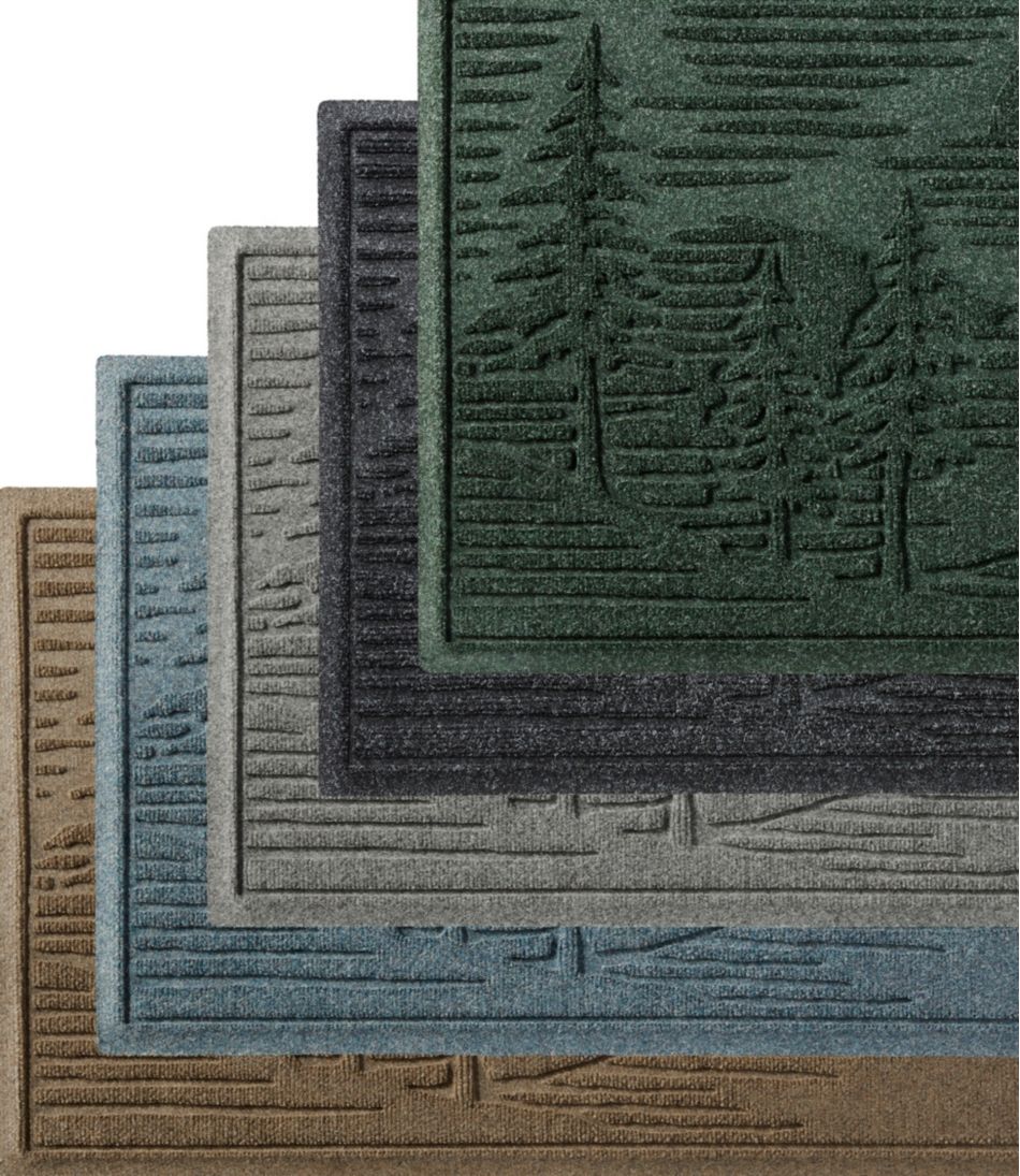 Everyspace Recycled Waterhog Wide Doormat, Pine Trees | L.L.Bean