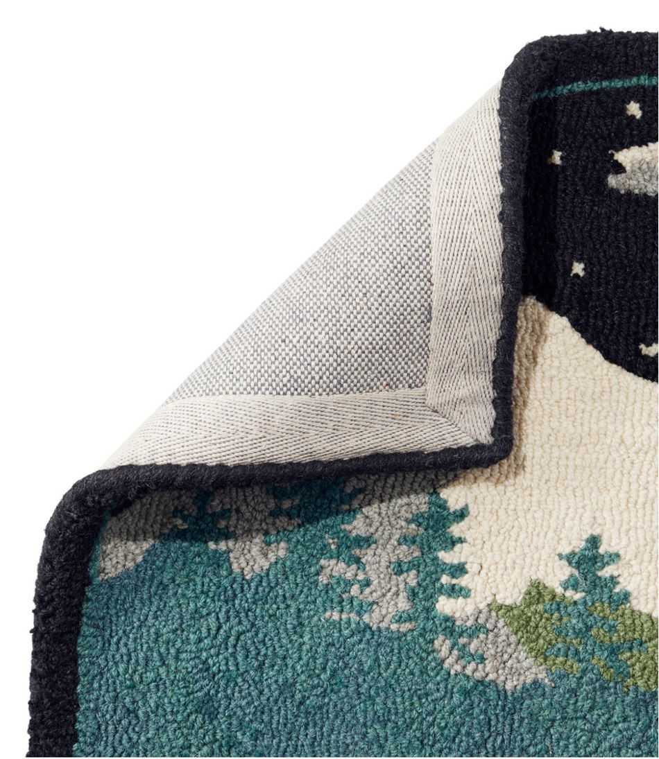 Wool Hooked Novelty Rug, Winter Woods | L.L.Bean
