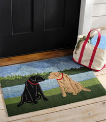 Indoor/Outdoor Vacationland Rug, Mountain Dogs | L.L.Bean