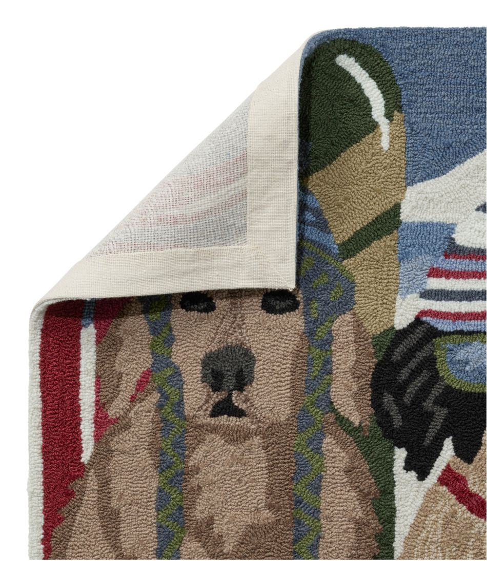 Indoor/Outdoor Vacationland Runner, Dogs Skiing | L.L.Bean