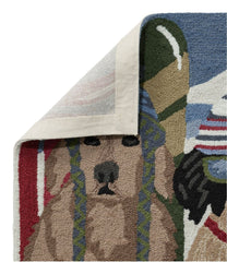 Indoor/Outdoor Vacationland Runner, Dogs Skiing | L.L.Bean