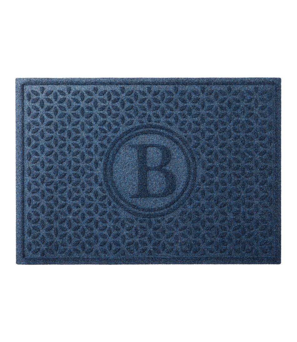 Heavyweight Recycled Waterhog Doormat, Blooming Circles, Personalized | L.L.Bean