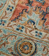 Single Border Terracotta Wool Tufted Rug | L.L.Bean