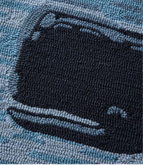 Indoor/Outdoor Vacationland Rug, Coastal Whale | L.L.Bean