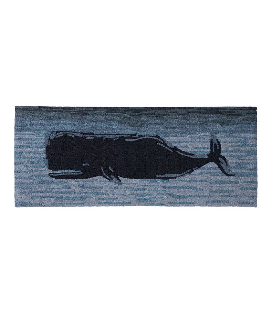 Indoor/Outdoor Vacationland Runner, Coastal Whale | L.L.Bean