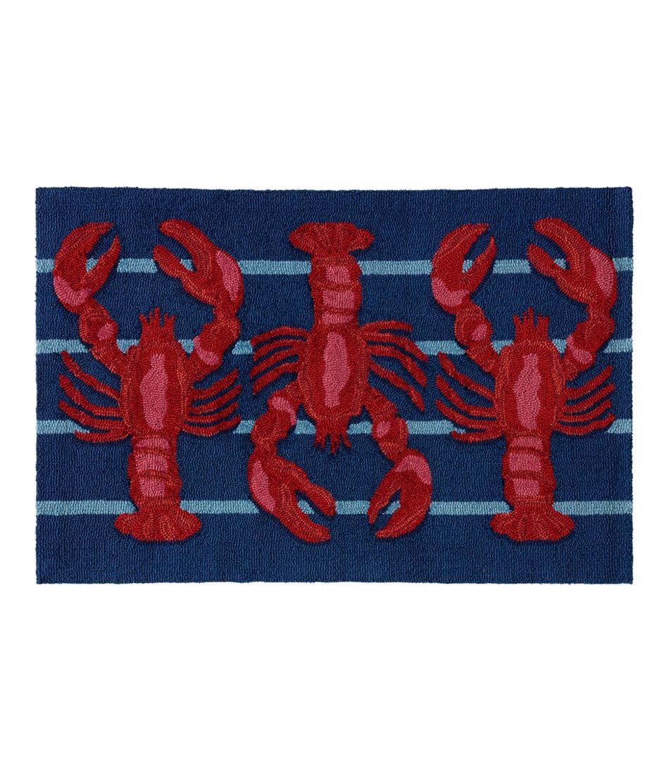 Indoor/Outdoor Vacationland Rug, Lobsters | L.L.Bean