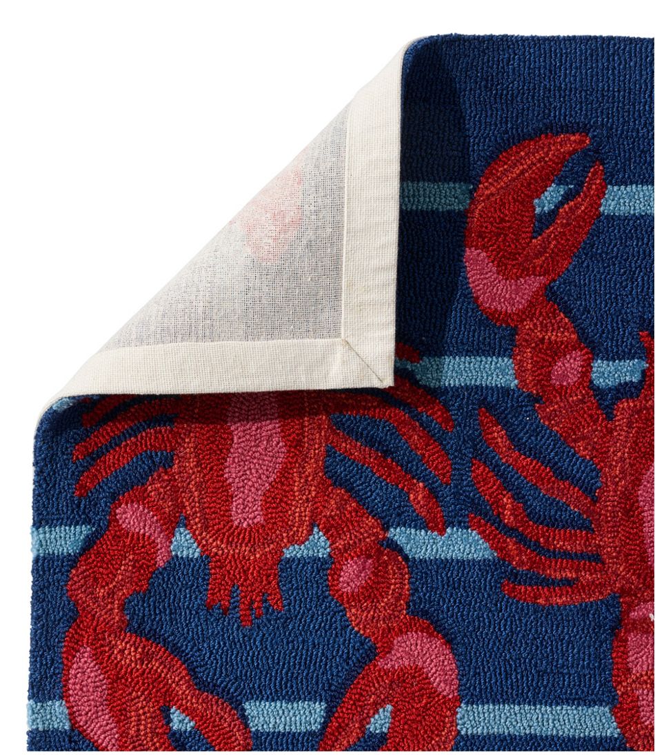 Indoor/Outdoor Vacationland Rug, Lobsters | L.L.Bean
