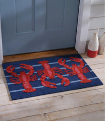 Indoor/Outdoor Vacationland Rug, Lobsters | L.L.Bean