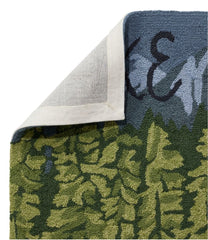 Indoor/Outdoor Vacationland Runner, Lakeside Mountain Scene | L.L.Bean