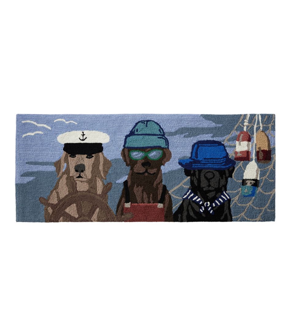 Indoor/Outdoor Vacationland Runner, Seaside Dogs | L.L.Bean