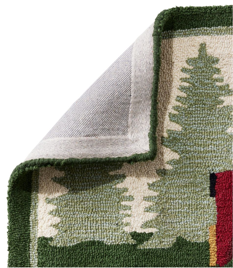 Wool Hooked Novelty Runner, Dog Caravan | L.L.Bean