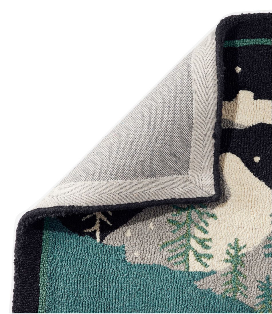 Wool Hooked Runner, Winter Woods | L.L.Bean