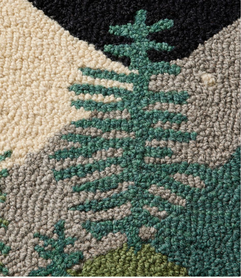 Wool Hooked Runner, Winter Woods | L.L.Bean