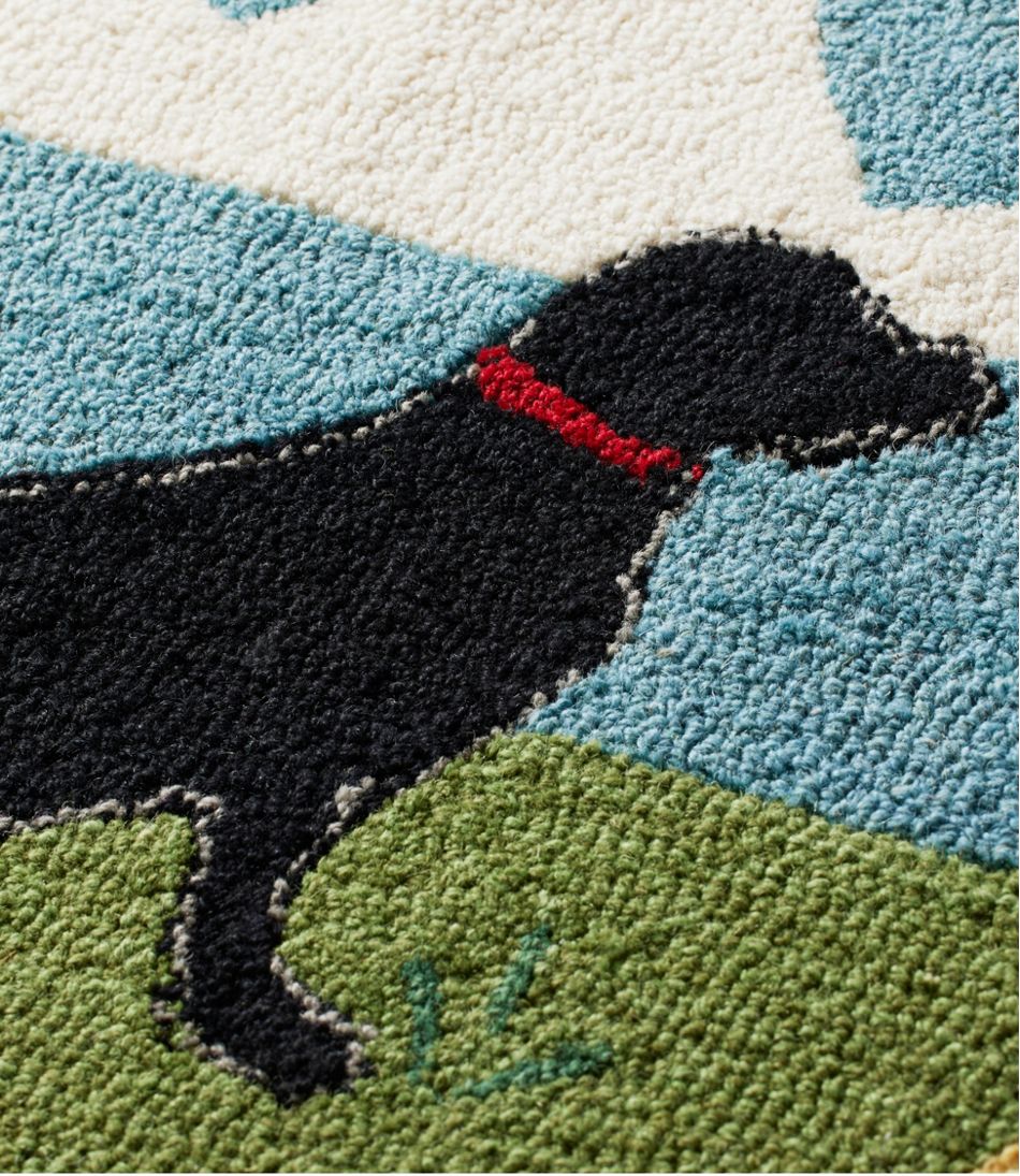 Wool Hooked Novelty Runner, Lakeside Labs | L.L.Bean