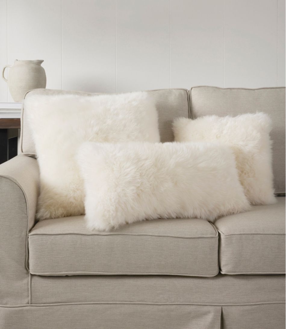 Sheepskin Throw Pillow, 14" x 14" | L.L.Bean