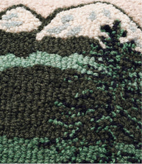 Wool Hooked Throw Pillow, Mountains, 14" x 14" | L.L.Bean
