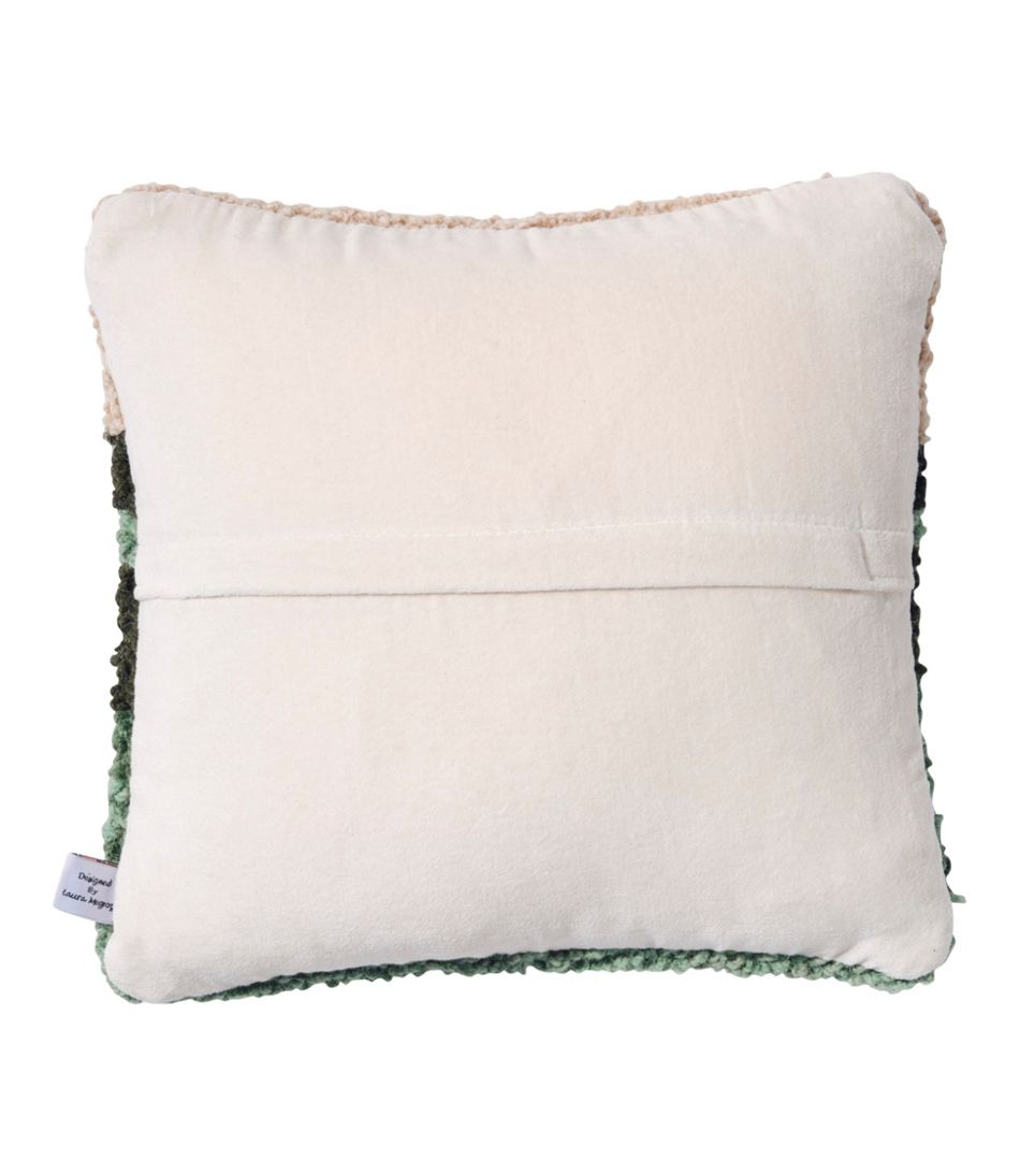 Wool Hooked Throw Pillow, Mountains, 14" x 14" | L.L.Bean