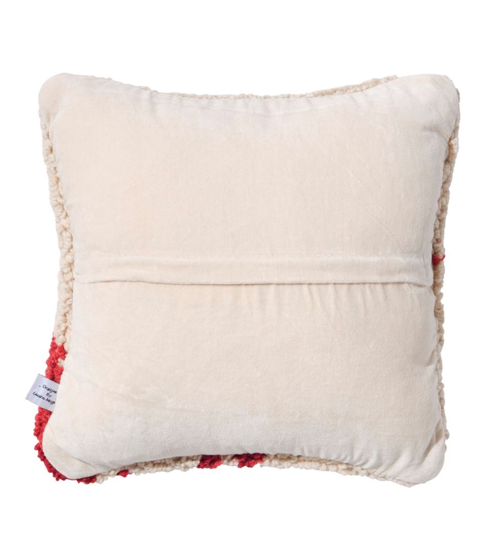 Wool Hooked Throw Pillow, Red Lobster, 14" x 14" | L.L.Bean