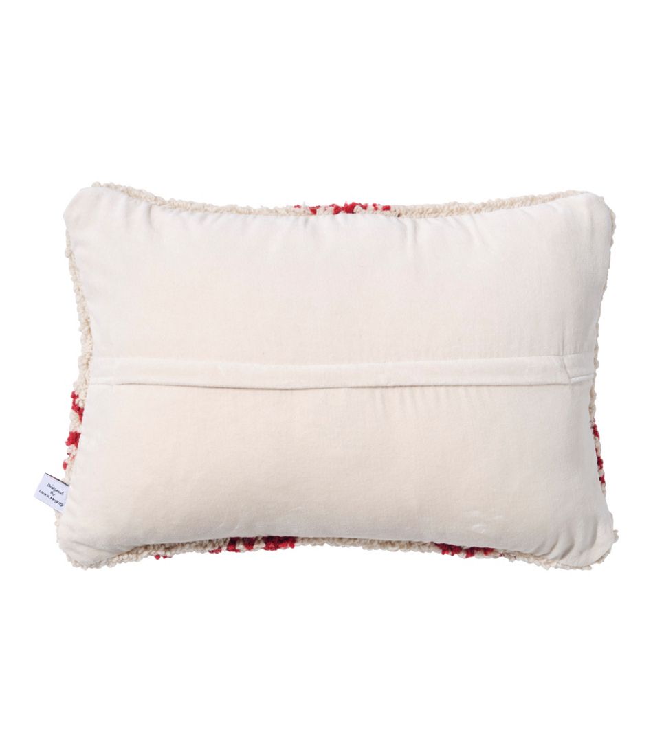 Wool Hooked Throw Pillow, Snowflake, 14" x 20" | L.L.Bean