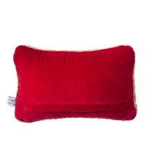 Wool Hooked Throw Pillow, Red Flake, 8" x 12" | L.L.Bean