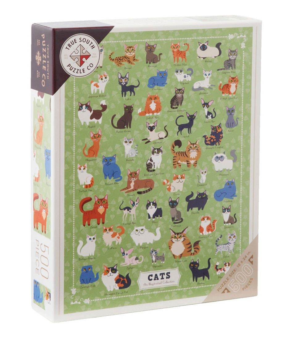 Illustrated Cats Puzzle, 500 Pieces | L.L.Bean